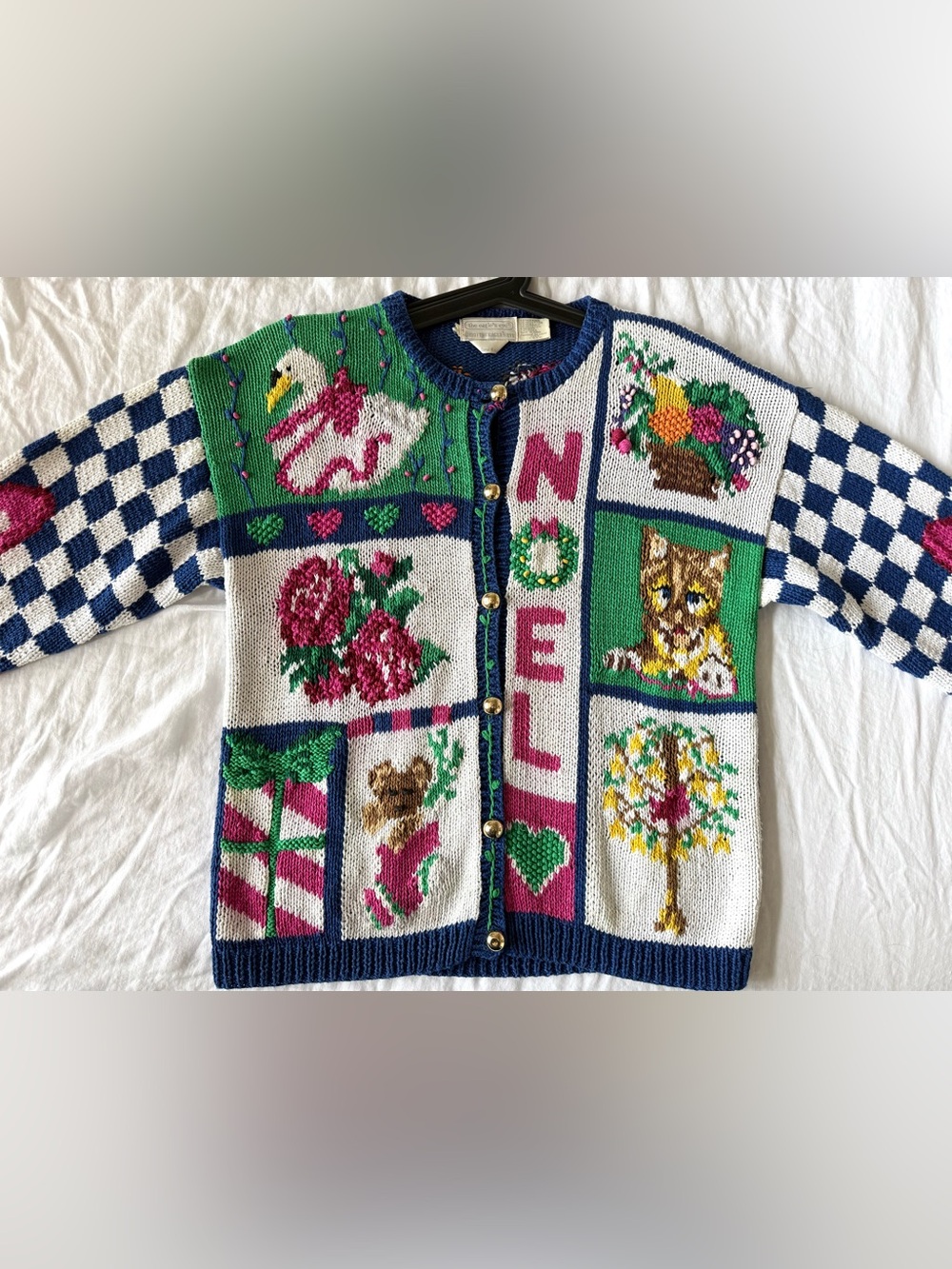 Vintage 90s Christmas Cardigan Sweater